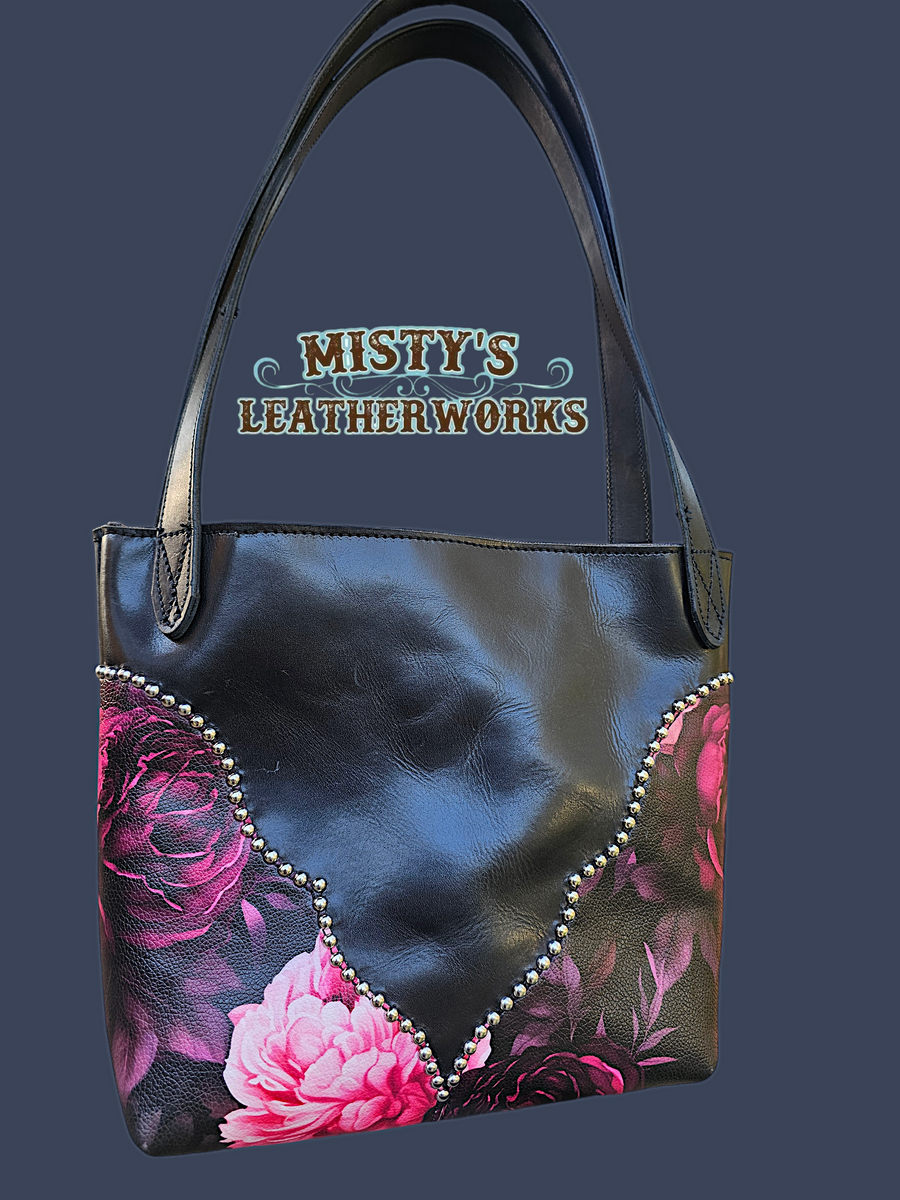 The Peony Tote Bag – Misty's Leatherworks