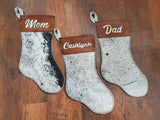 Personalized Christmas Stockings Cursive Writing.