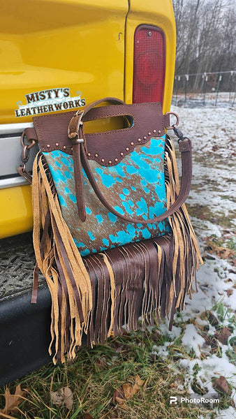 Cowhide Fringe Purse – K&K Livestock Co.