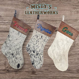 Personalized Christmas Stockings Cursive Writing.