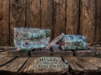 Copper Turquoise Travel Bag and Cosmetic Bag SET! Plus a FREE lanyard