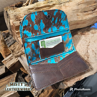 Blue acid wash Lucky Wallet