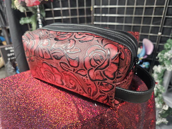 Red Rose Travel bag, Make Up bag