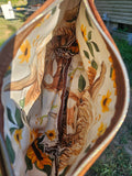 "Golden Prairie " leather crossbody