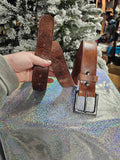 Custom Leather Belt Fathers Day special.