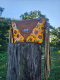 "Golden Prairie " leather crossbody