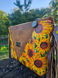 "Golden Prairie " leather crossbody