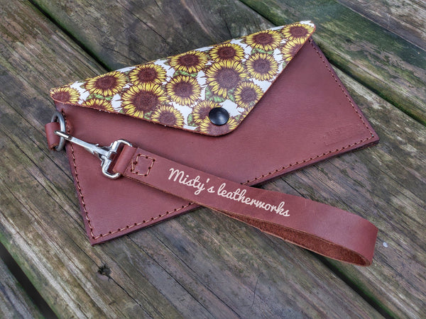 Womens Sunflower Clutch.
