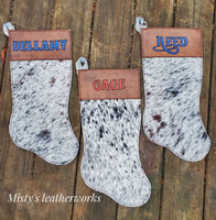 Personalized Christmas Stockings Cursive Writing.