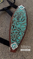 Turquoise Cowboy Floral Noseband