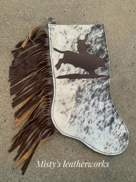 Bull Rider Christmas Stocking